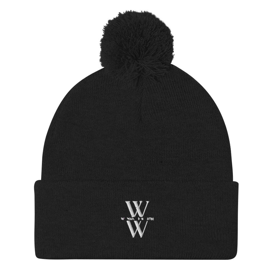 Woman of Worth Pom-Pom Beanie