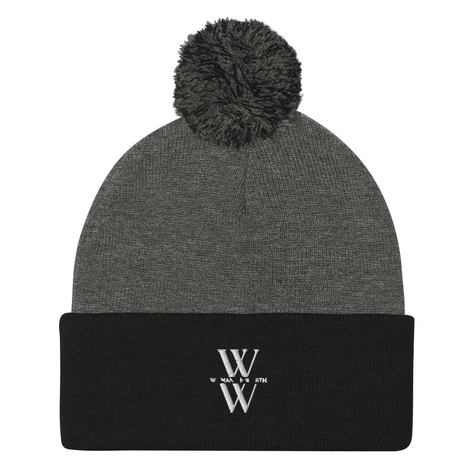 Woman of Worth Pom-Pom Beanie