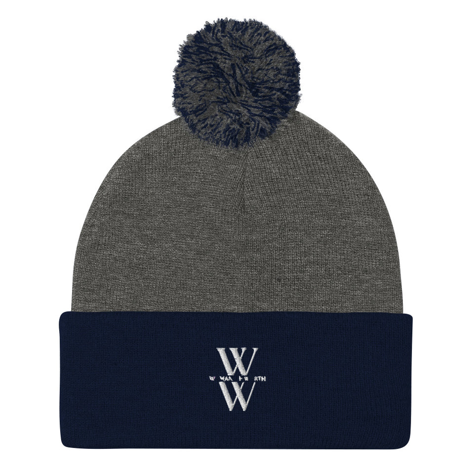 Woman of Worth Pom-Pom Beanie