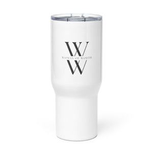 Woman of Worth Travel mug with a handle