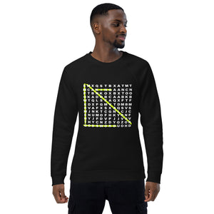 Mens MOV organic raglan sweatshirt