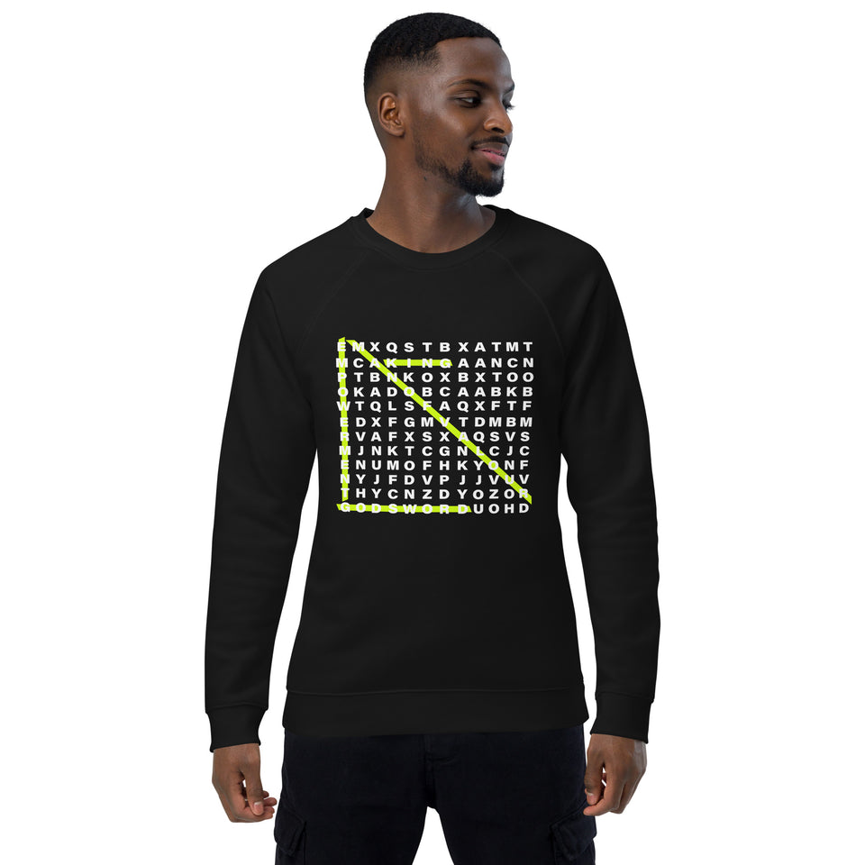Mens MOV organic raglan sweatshirt