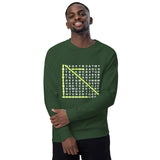 Mens MOV organic raglan sweatshirt