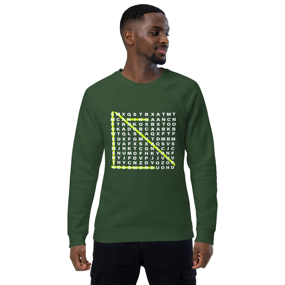 Mens MOV organic raglan sweatshirt