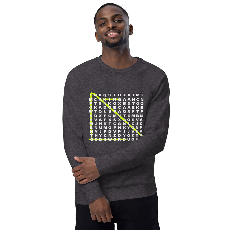 Mens MOV organic raglan sweatshirt