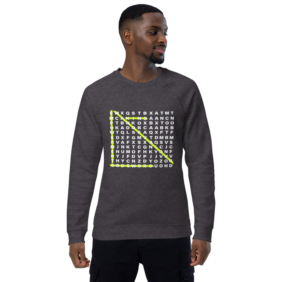 Mens MOV organic raglan sweatshirt