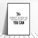 Motivational Minimalist Decor Art