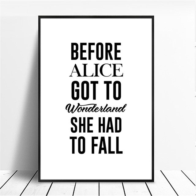 Motivational Minimalist Decor Art