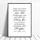 Motivational Minimalist Decor Art