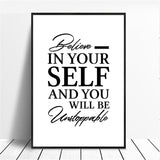 Motivational Minimalist Decor Art